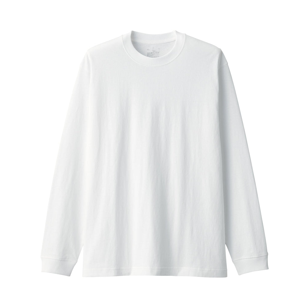 Men's Washed Heavyweight Crewneck Long Sleeve T-Shirt