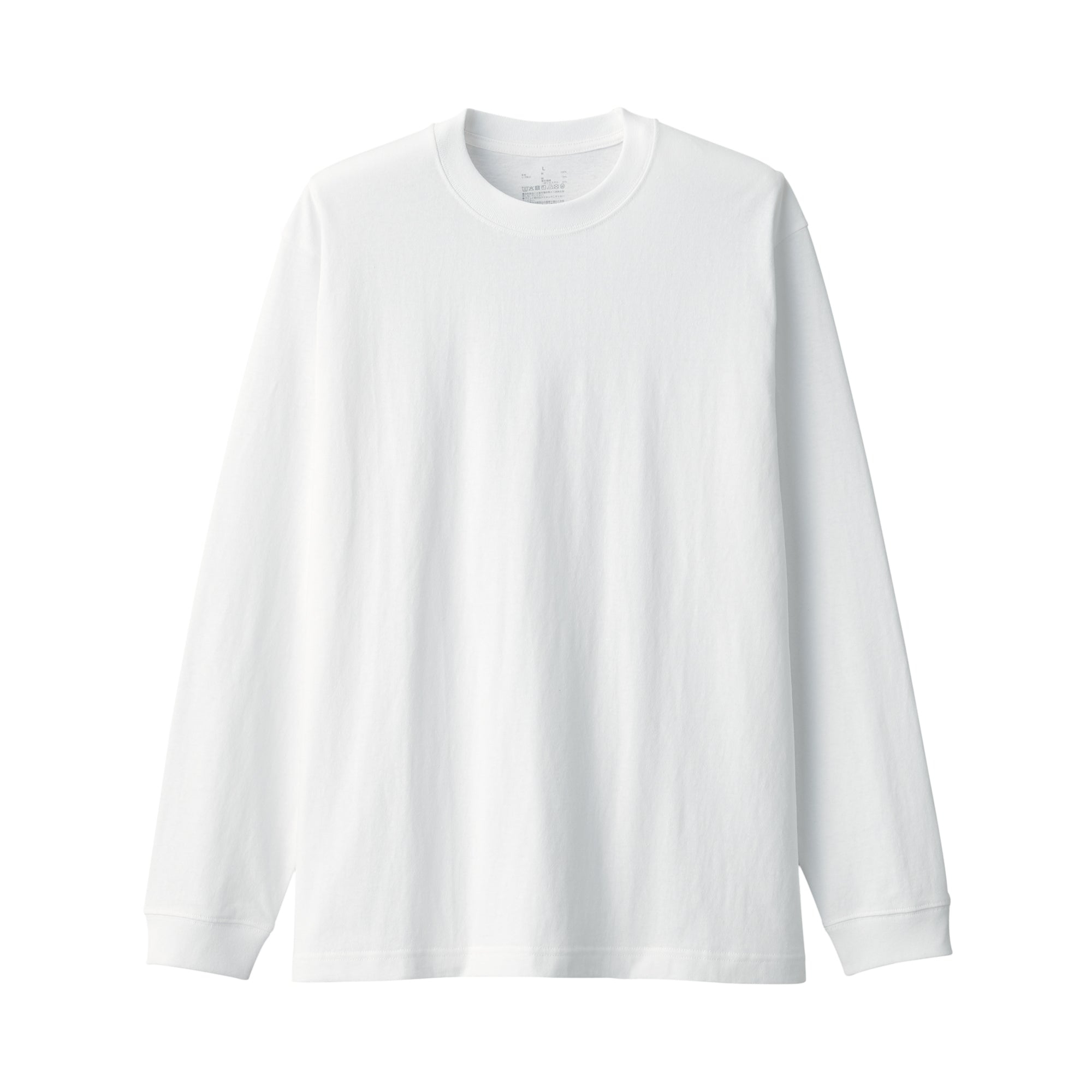 Men's Washed Heavyweight Crewneck Long Sleeve T-Shirt