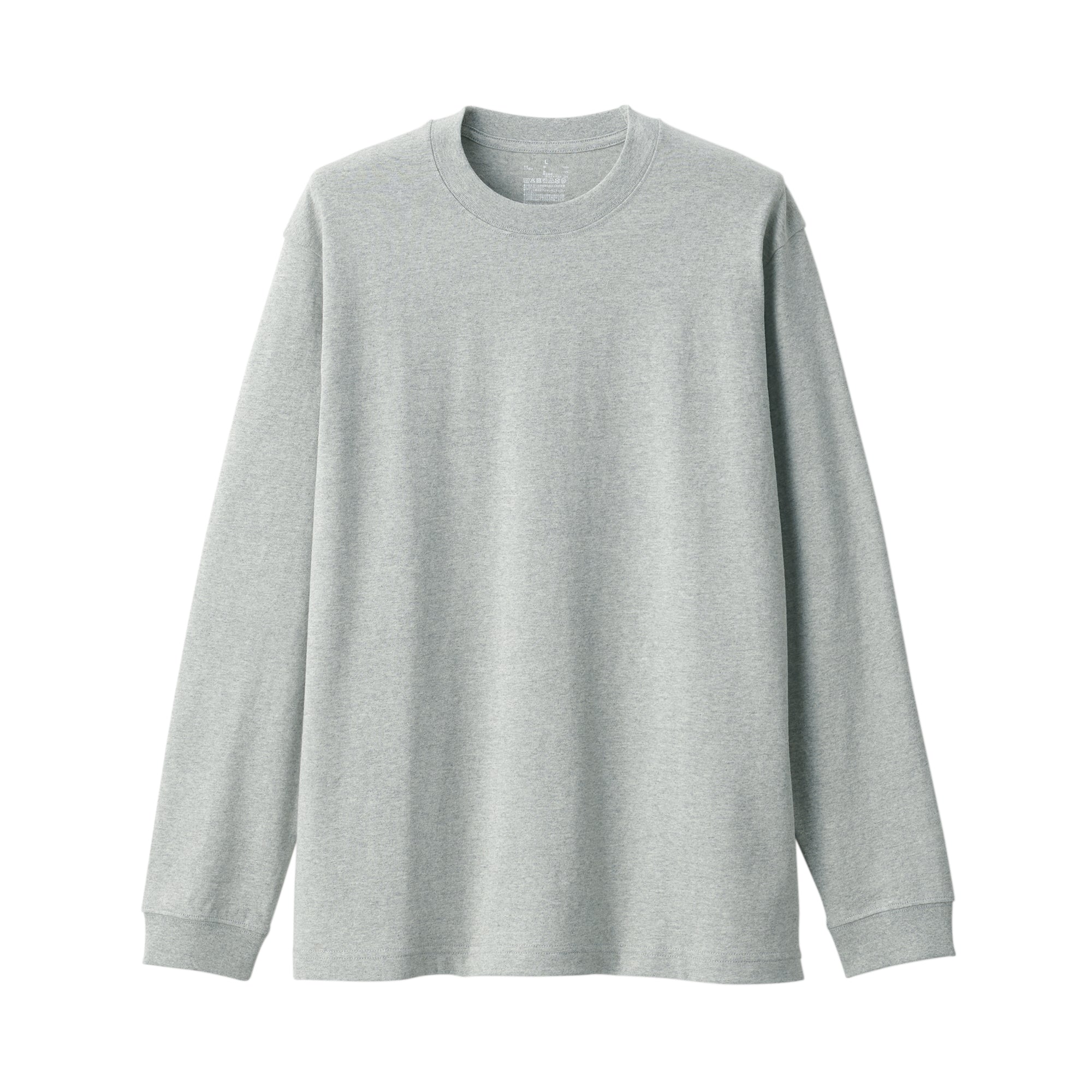 Men's Washed Heavyweight Crewneck Long Sleeve T-Shirt