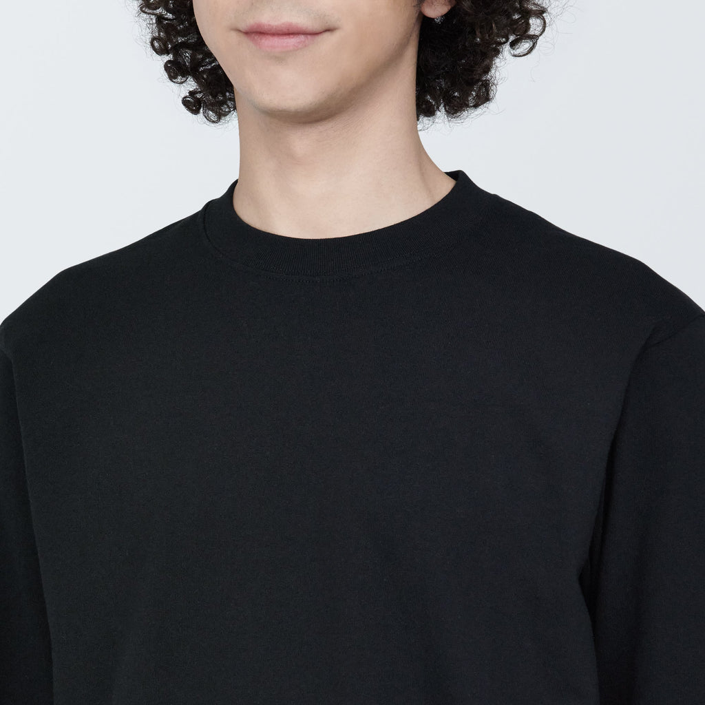 Men's Washed Heavyweight Crewneck Long Sleeve T-Shirt