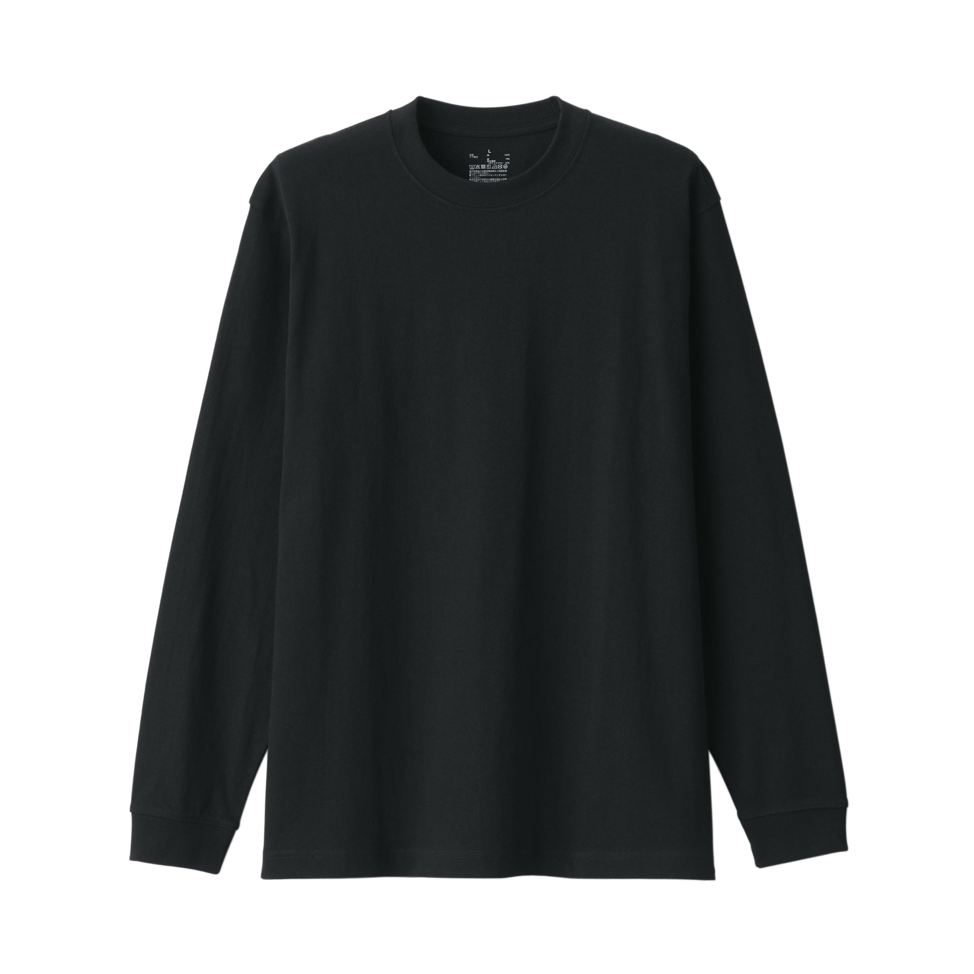 Men's Washed Heavyweight Crewneck Long Sleeve T-Shirt