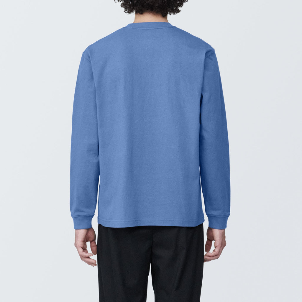 Men's Washed Heavyweight Crewneck Long Sleeve T-Shirt