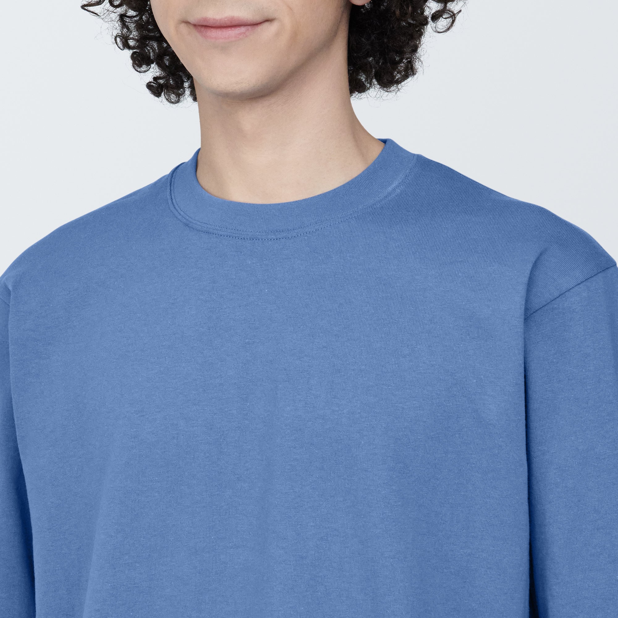 Men's Washed Heavyweight Crewneck Long Sleeve T-Shirt