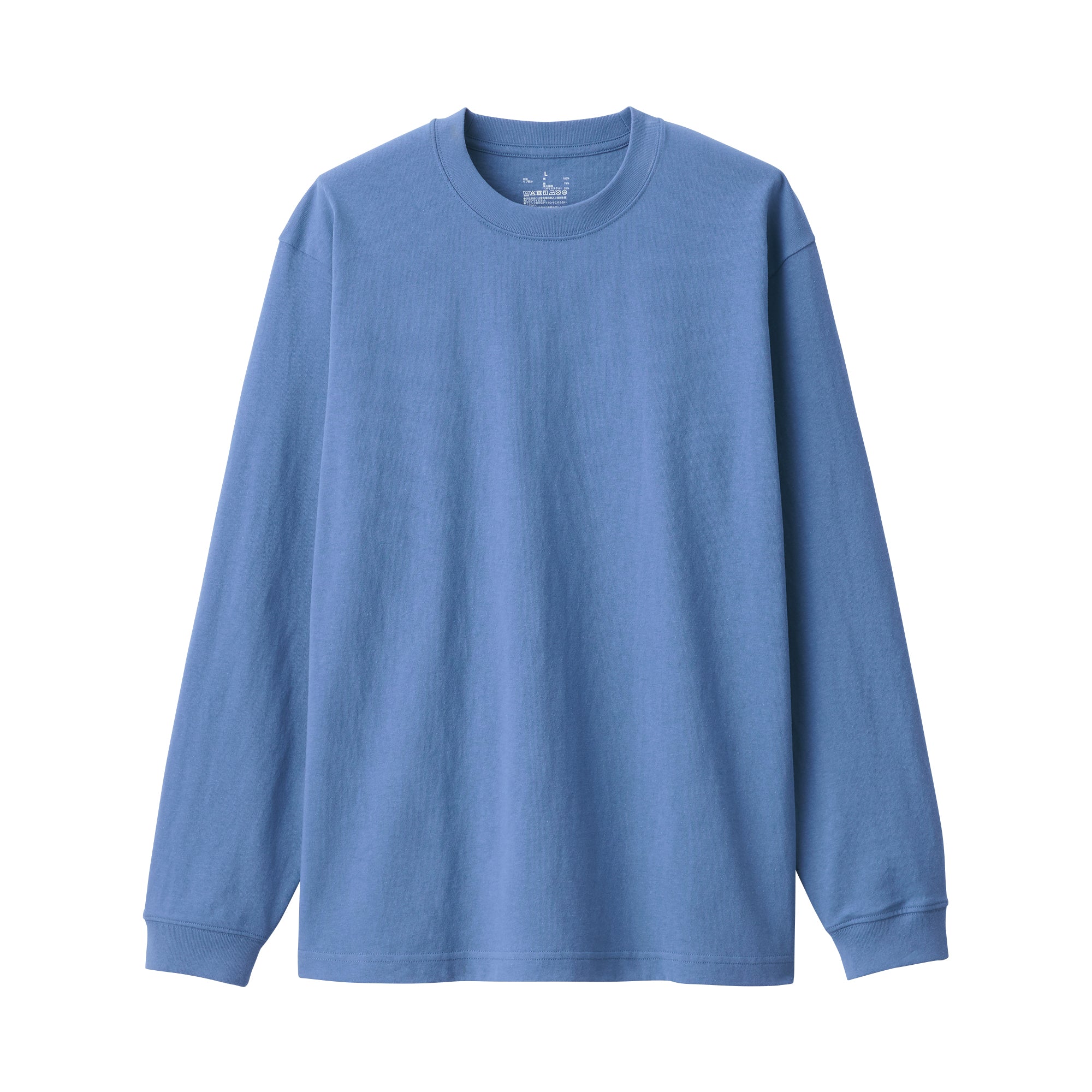 Men's Washed Heavyweight Crewneck Long Sleeve T-Shirt