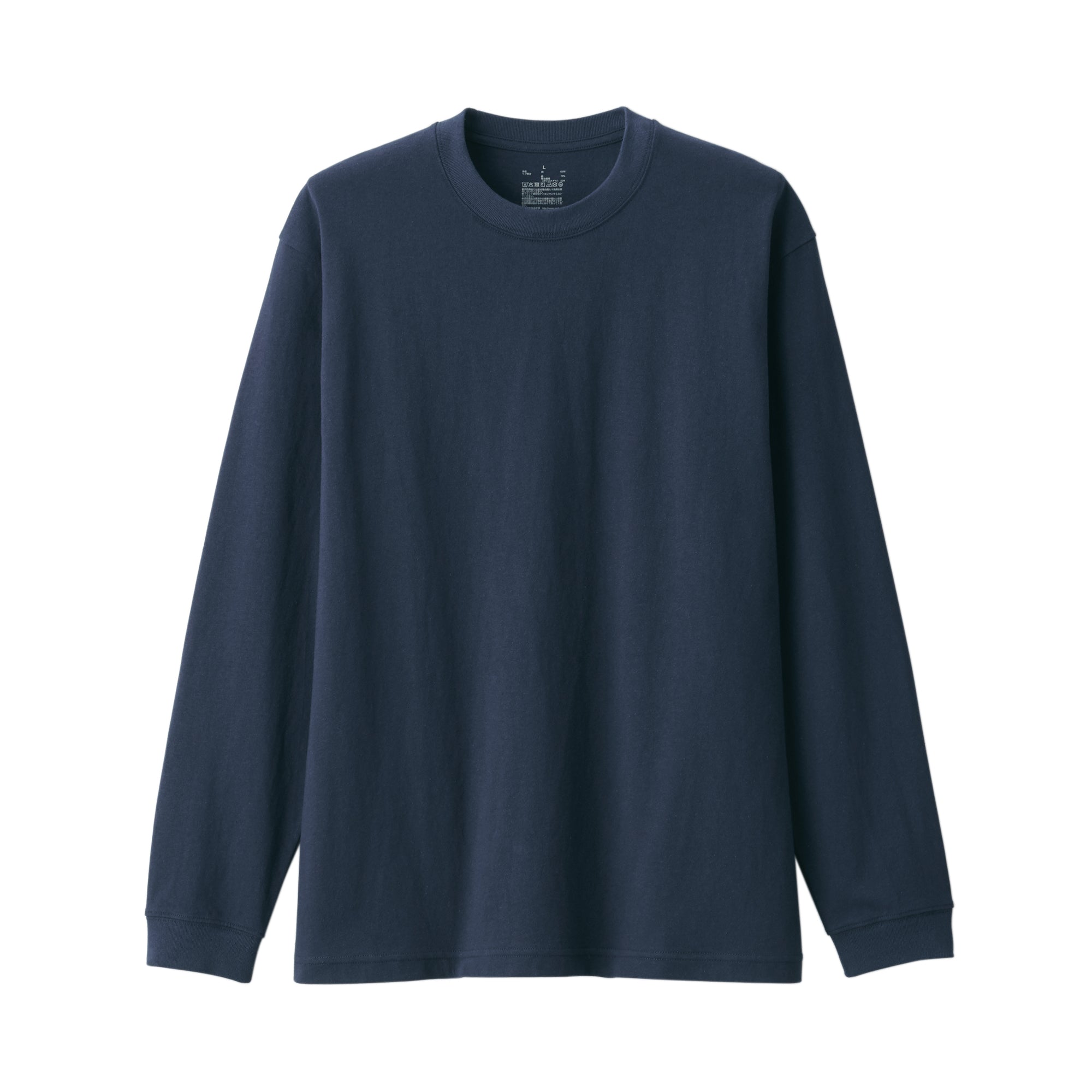 Men's Washed Heavyweight Crewneck Long Sleeve T-Shirt
