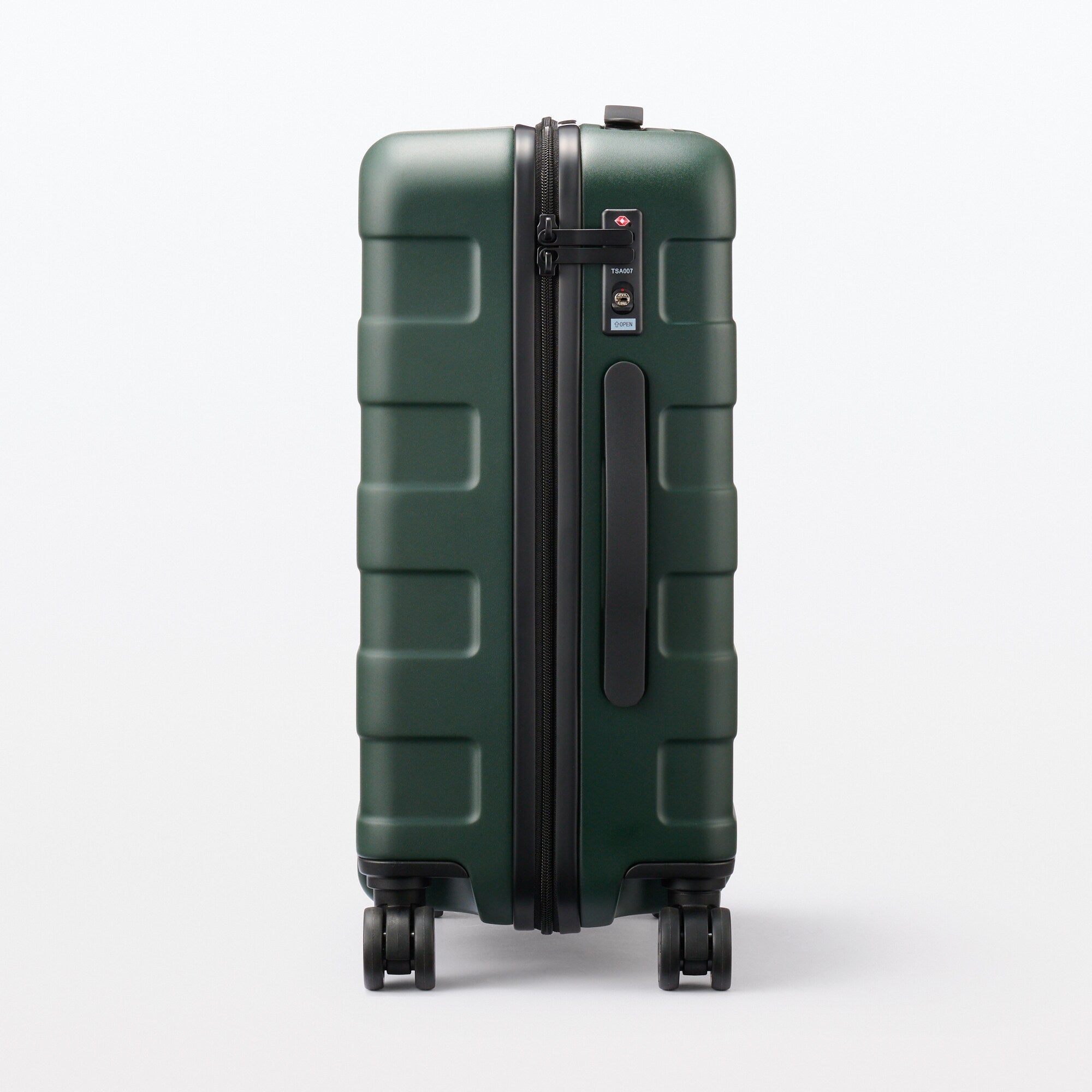 Adjustable Handle Hard Shell Suitcase 36L - Khaki Green | Carry-On