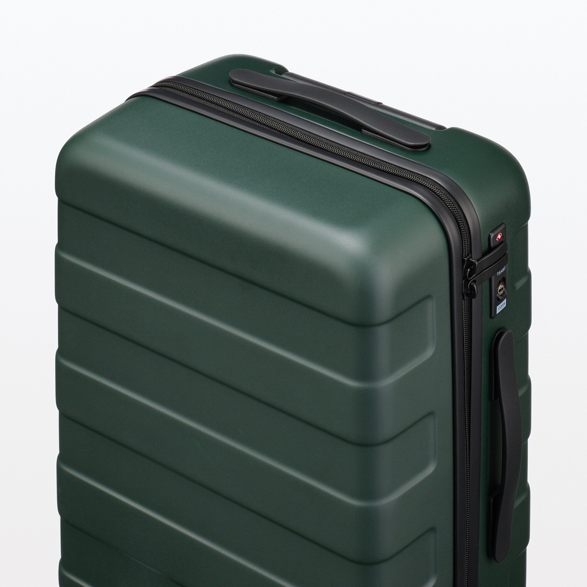 Adjustable Handle Hard Shell Suitcase 36L - Khaki Green | Carry-On