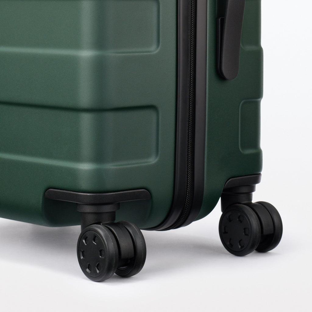 Adjustable Handle Hard Shell Suitcase 36L - Khaki Green | Carry-On