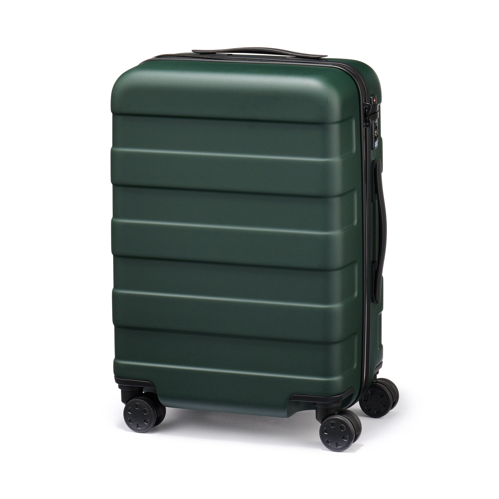 Adjustable Handle Hard Shell Suitcase 36L - Khaki Green | Carry-On