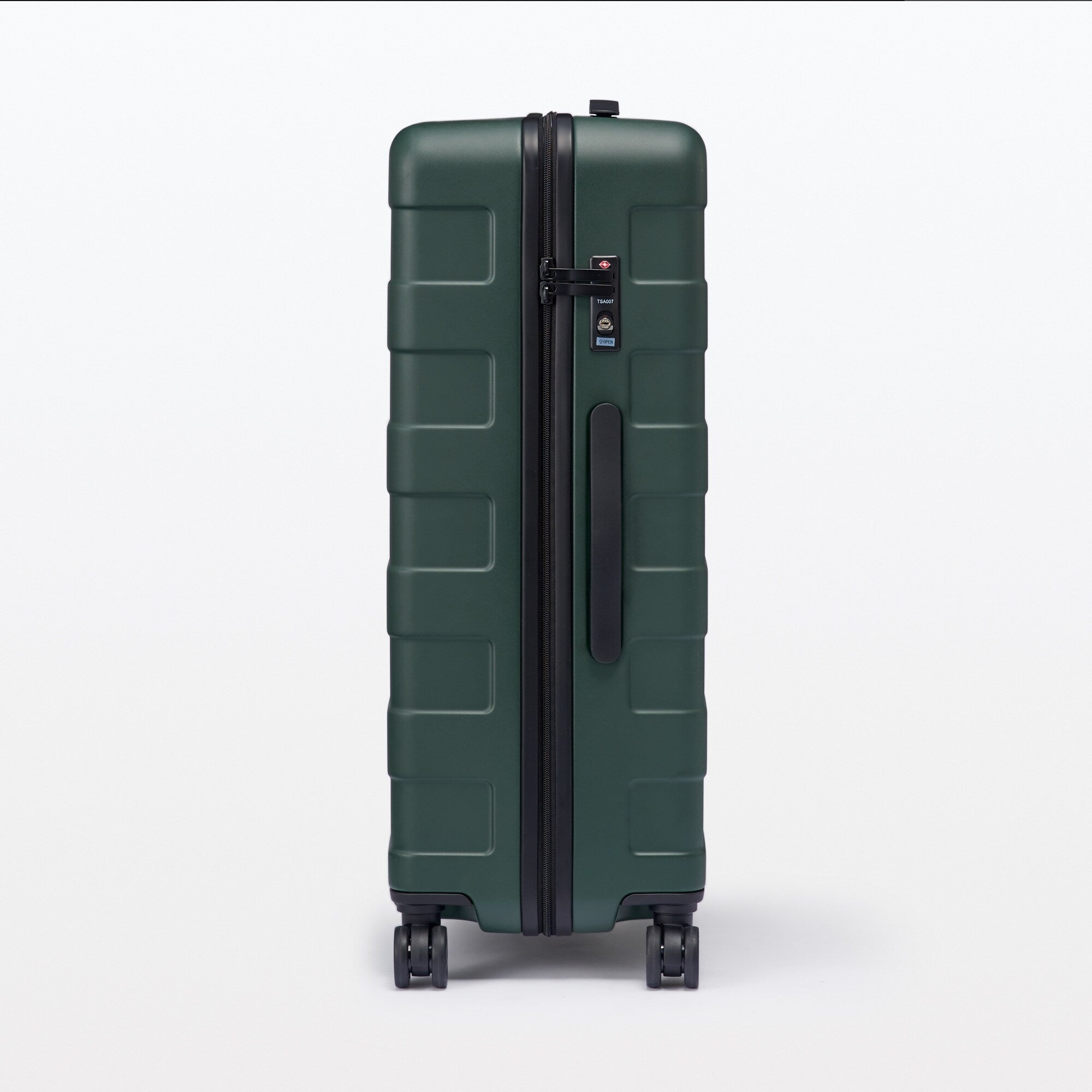 Adjustable Handle Hard Shell Suitcase 75L - Khaki Green | Check-In