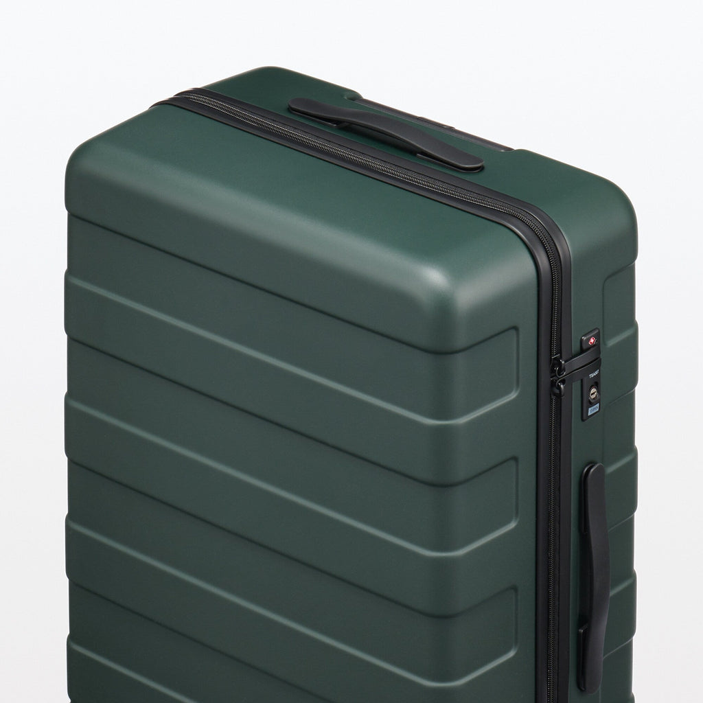 Adjustable Handle Hard Shell Suitcase 75L - Khaki Green | Check-In