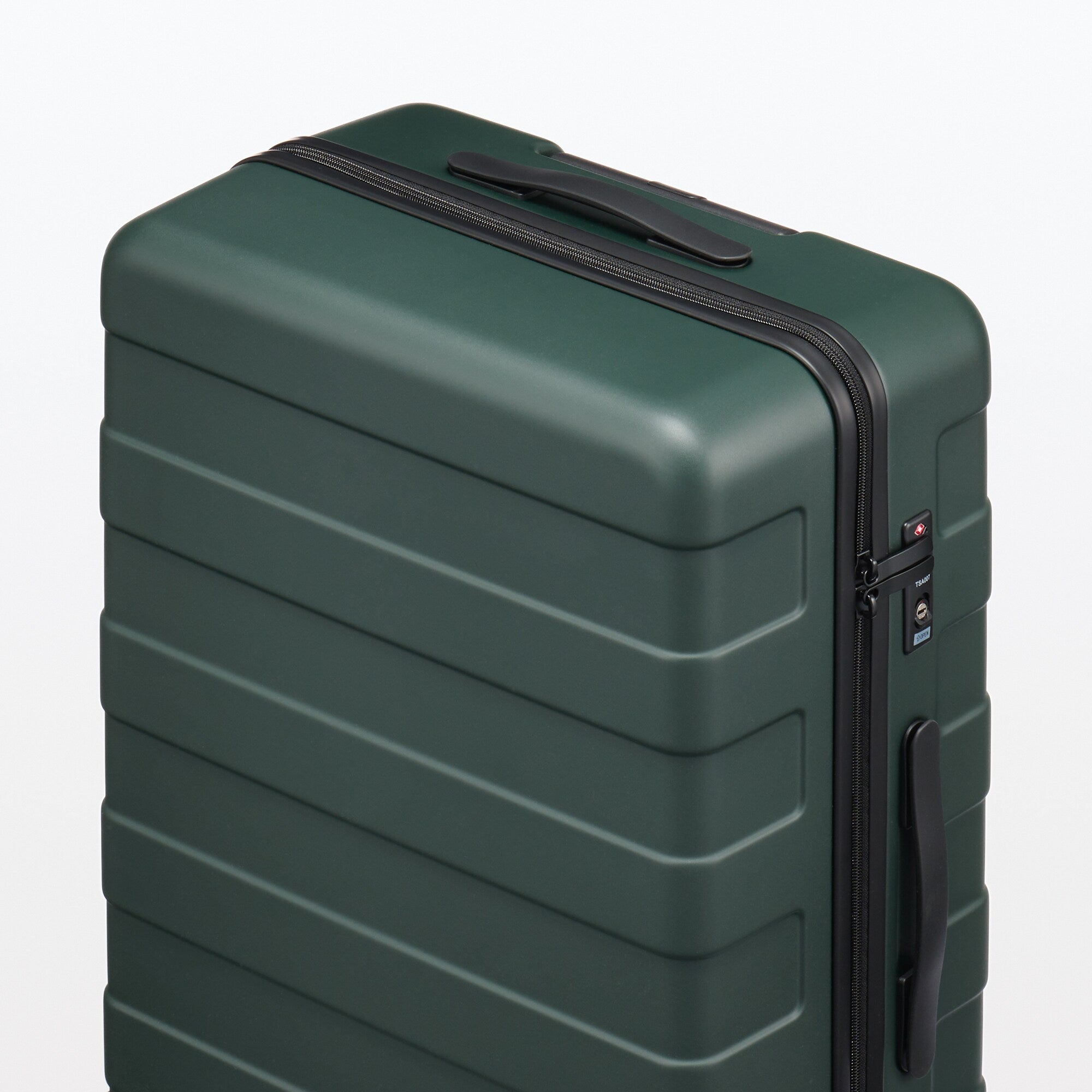 Adjustable Handle Hard Shell Suitcase 75L - Khaki Green | Check-In