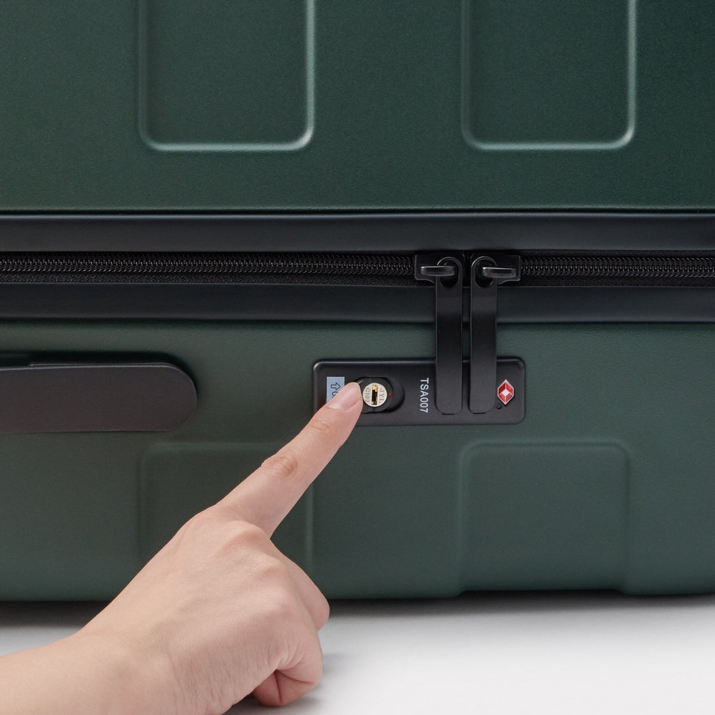 Adjustable Handle Hard Shell Suitcase 75L - Khaki Green | Check-In
