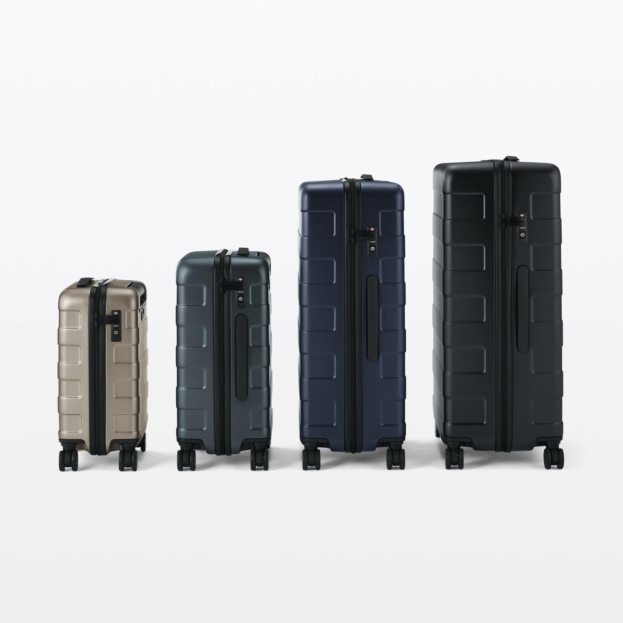 Adjustable Handle Hard Shell Suitcase 75L - Khaki Green | Check-In