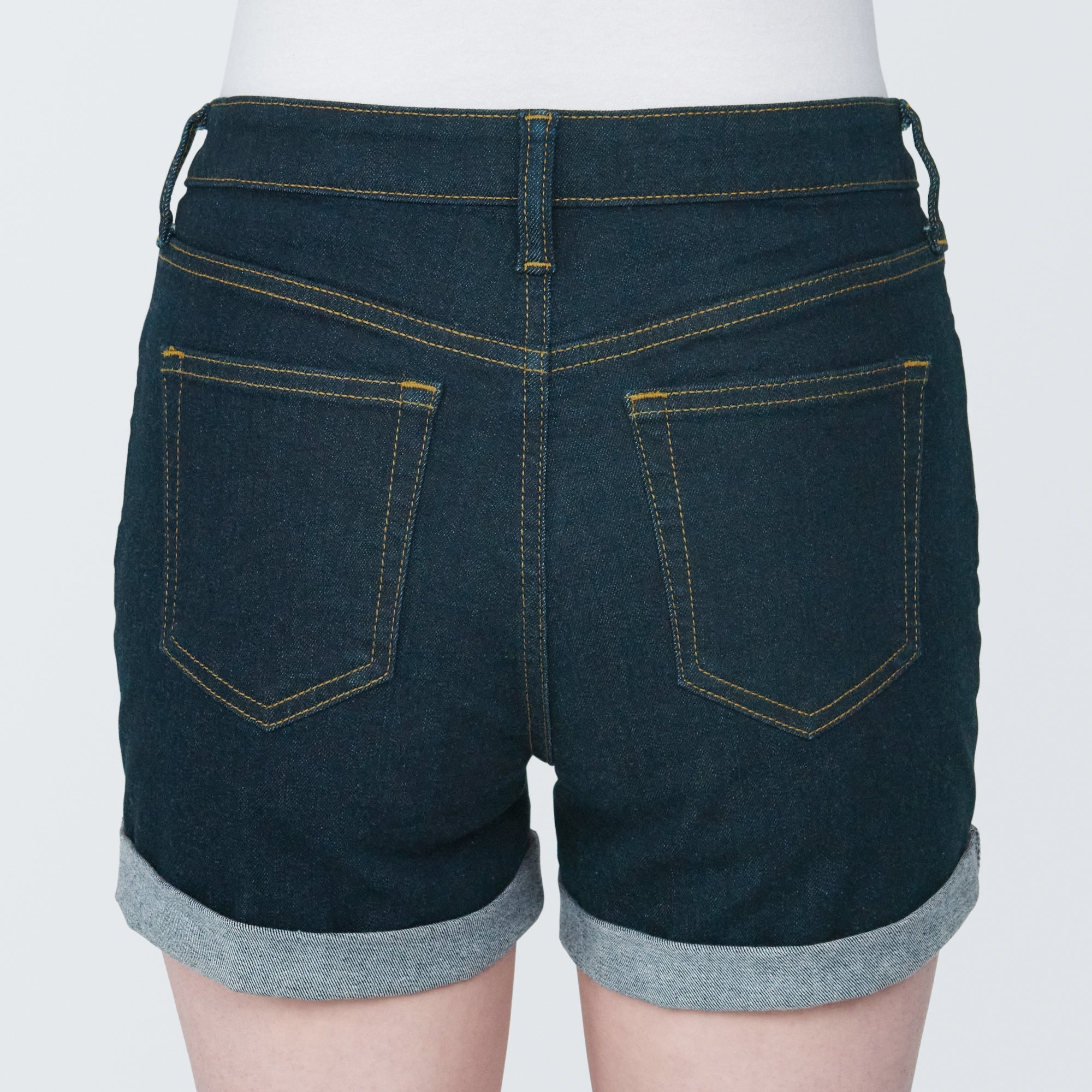 Women's Super Stretchy Denim Shorts Dark Navy