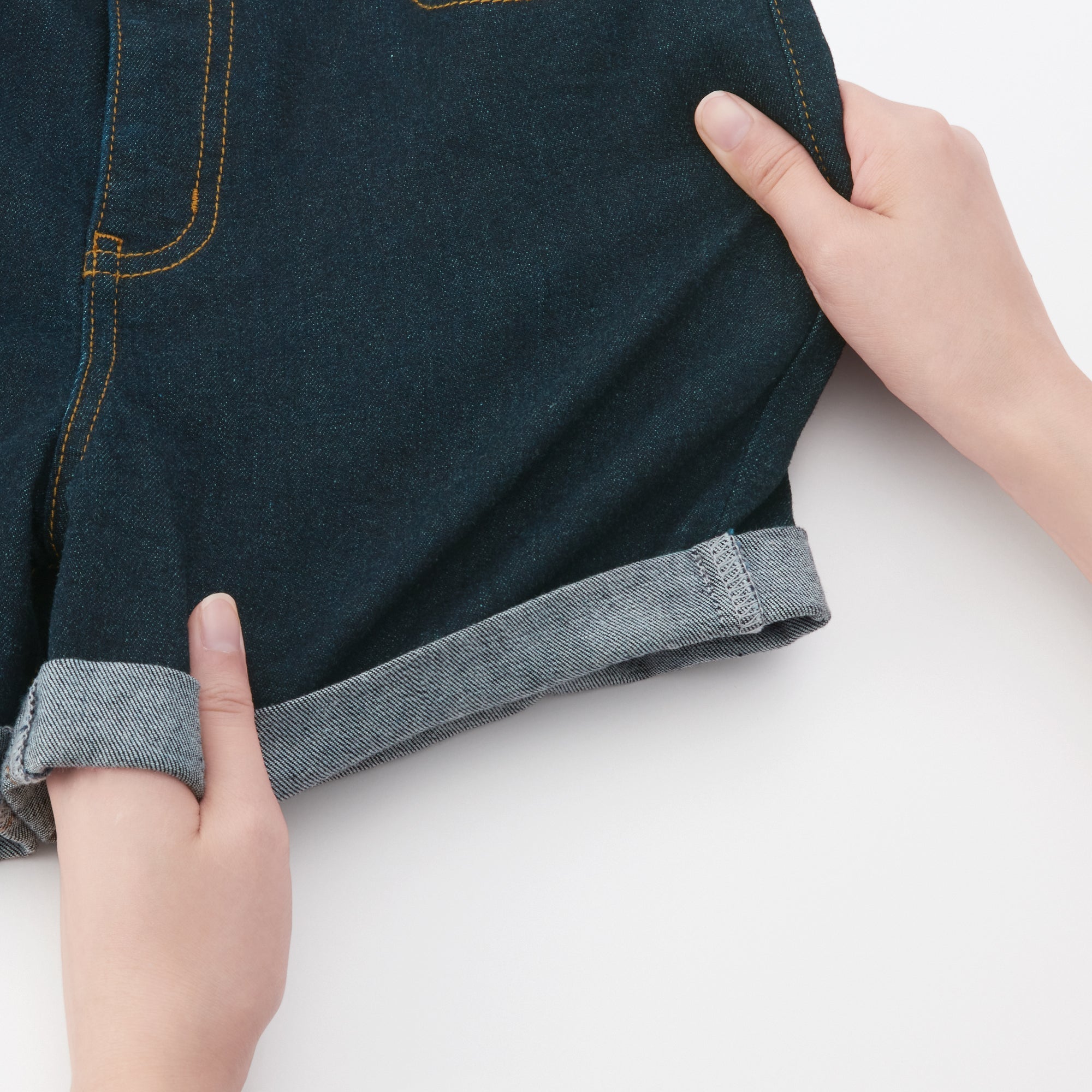 Women's Super Stretchy Denim Shorts Dark Navy
