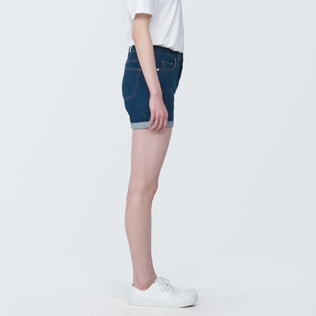 Women's Super Stretchy Denim Shorts Blue