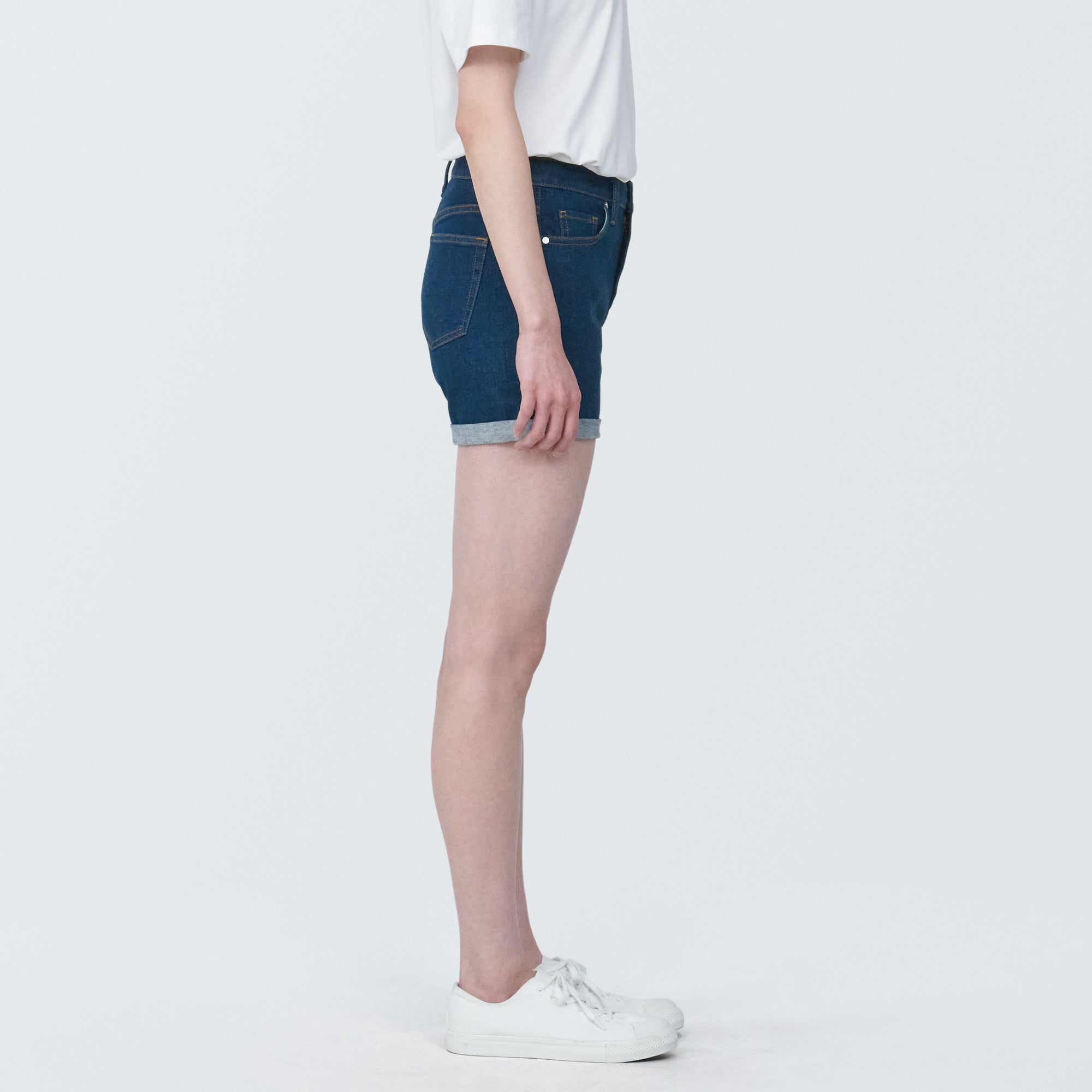 Women's Super Stretchy Denim Shorts Blue