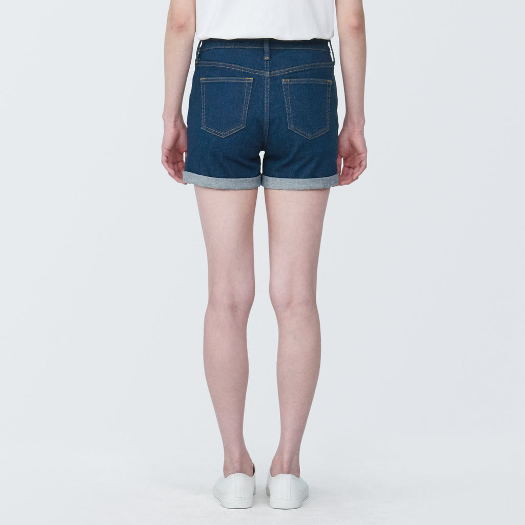 Women's Super Stretchy Denim Shorts Blue