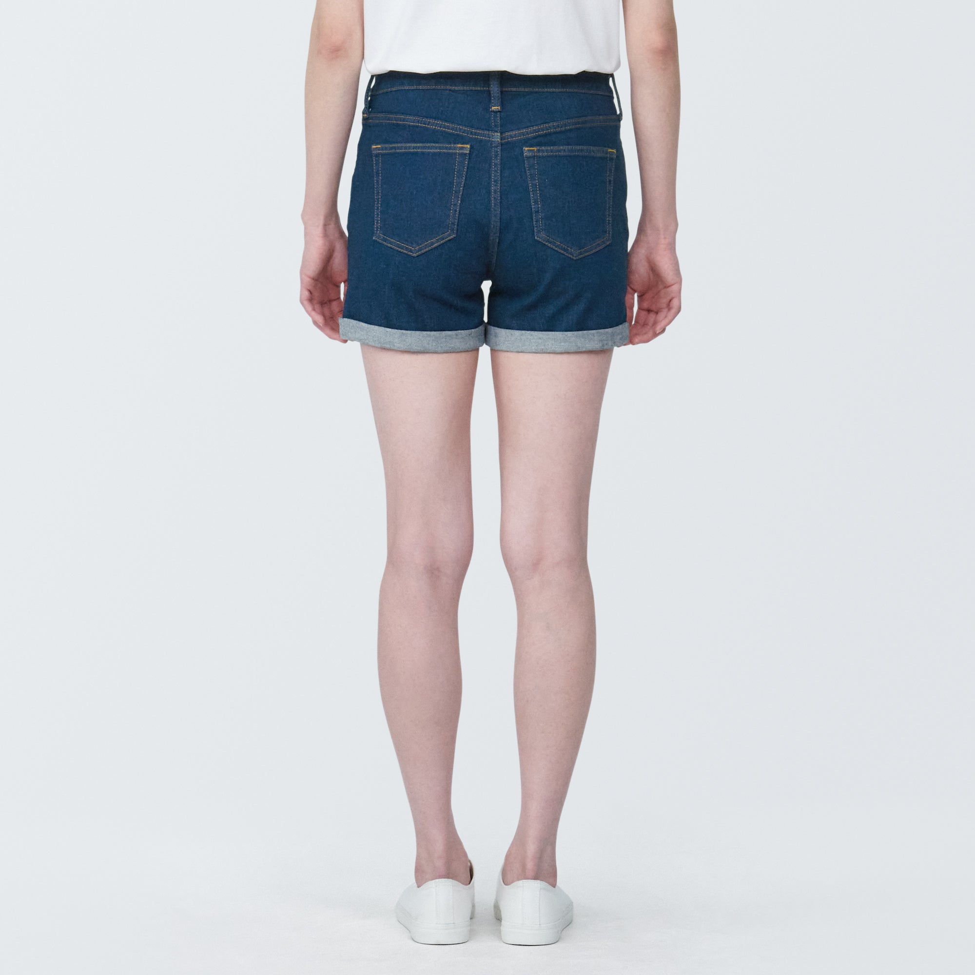 Women's Super Stretchy Denim Shorts Blue
