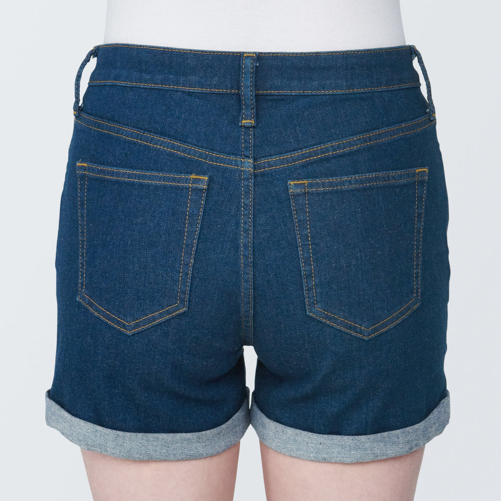Women's Super Stretchy Denim Shorts Blue