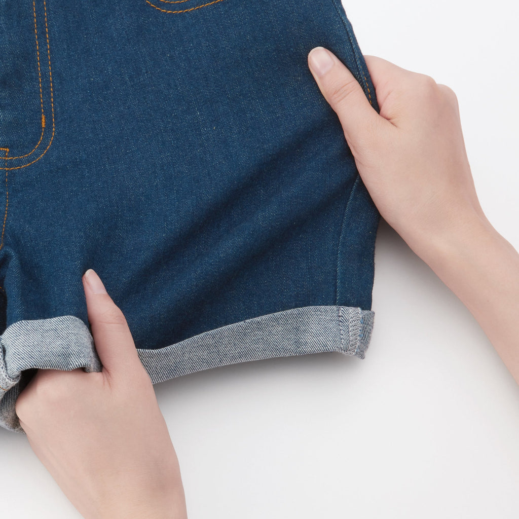 Women's Super Stretchy Denim Shorts Blue