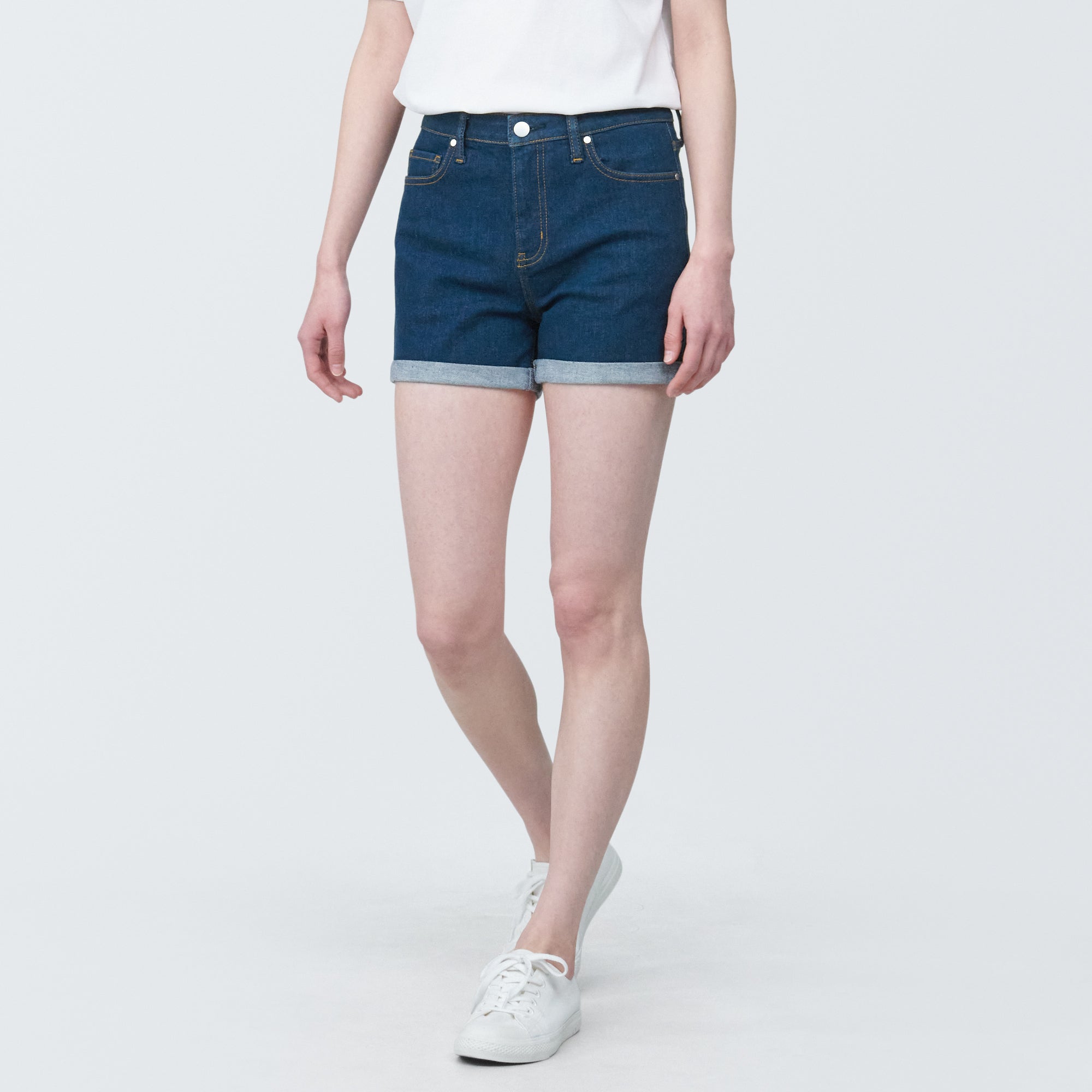 Women's Super Stretchy Denim Shorts Blue