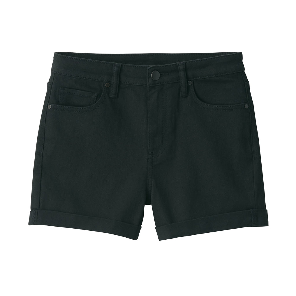 Women's Super Stretchy Denim Shorts Black