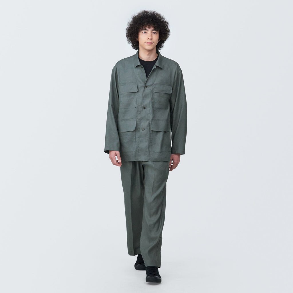 Men's Hemp Blend Shirt Jacket