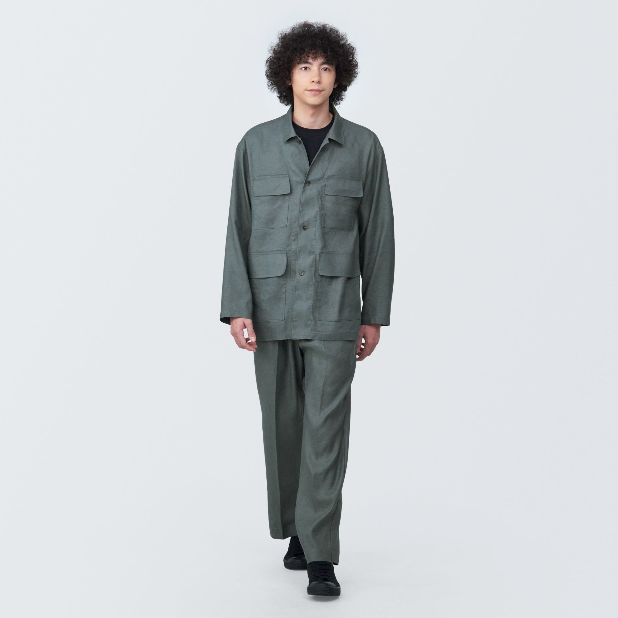 Men's Hemp Blend Shirt Jacket