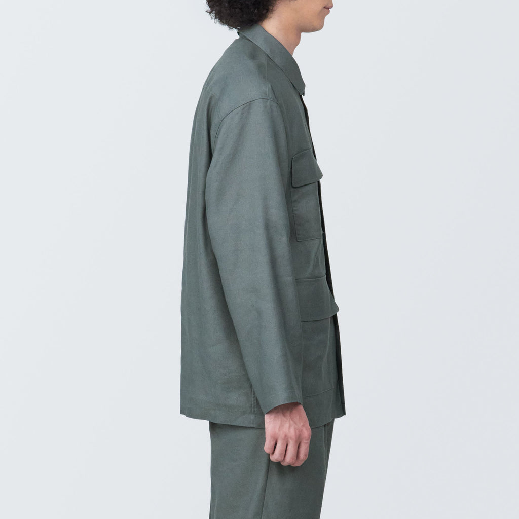 Men's Hemp Blend Shirt Jacket