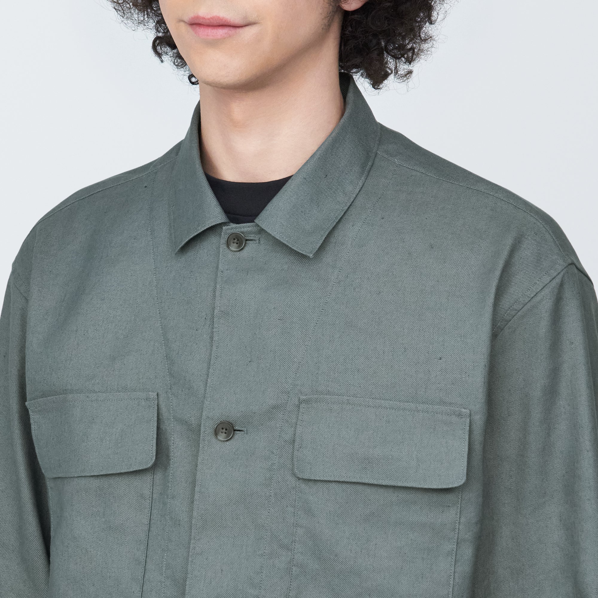 Men's Hemp Blend Shirt Jacket