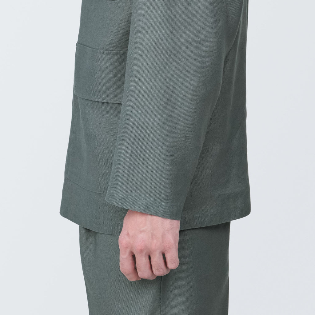 Men's Hemp Blend Shirt Jacket