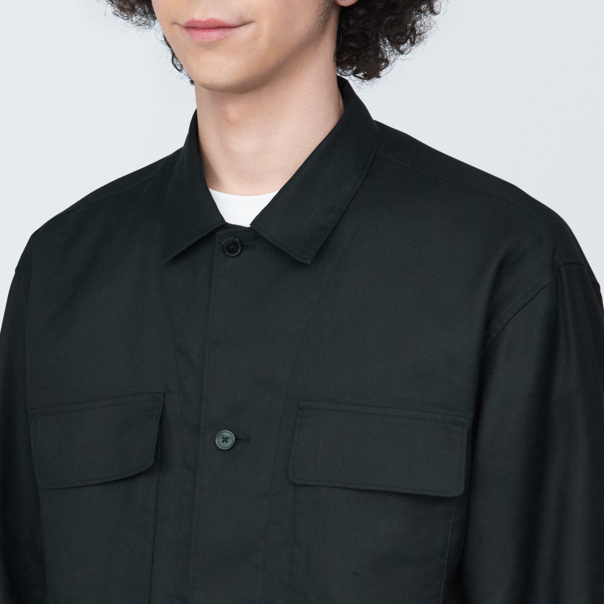 Men's Hemp Blend Shirt Jacket
