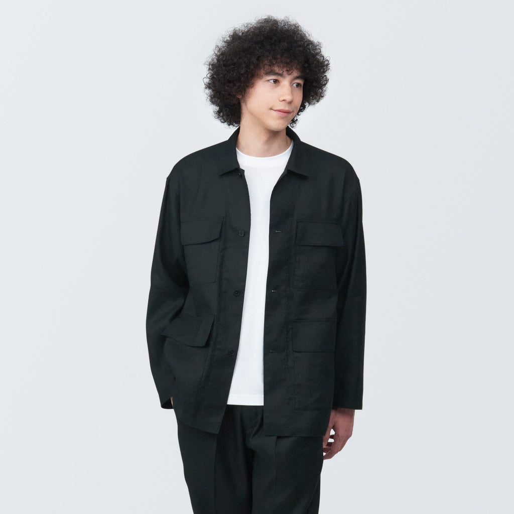 Men's Hemp Blend Shirt Jacket