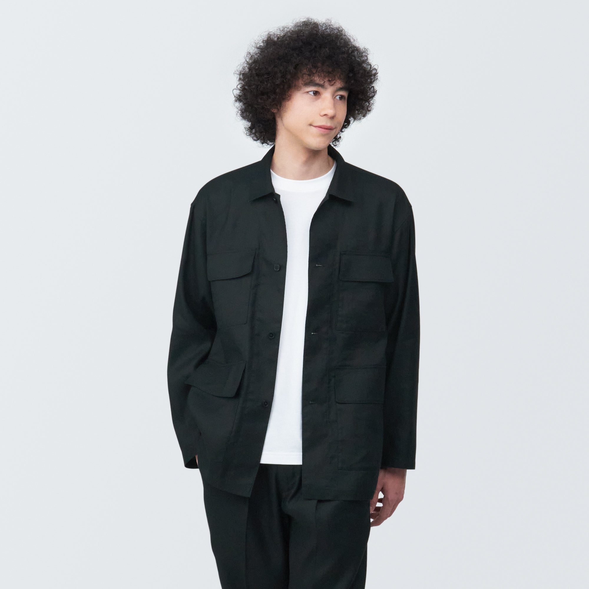 Men's Hemp Blend Shirt Jacket