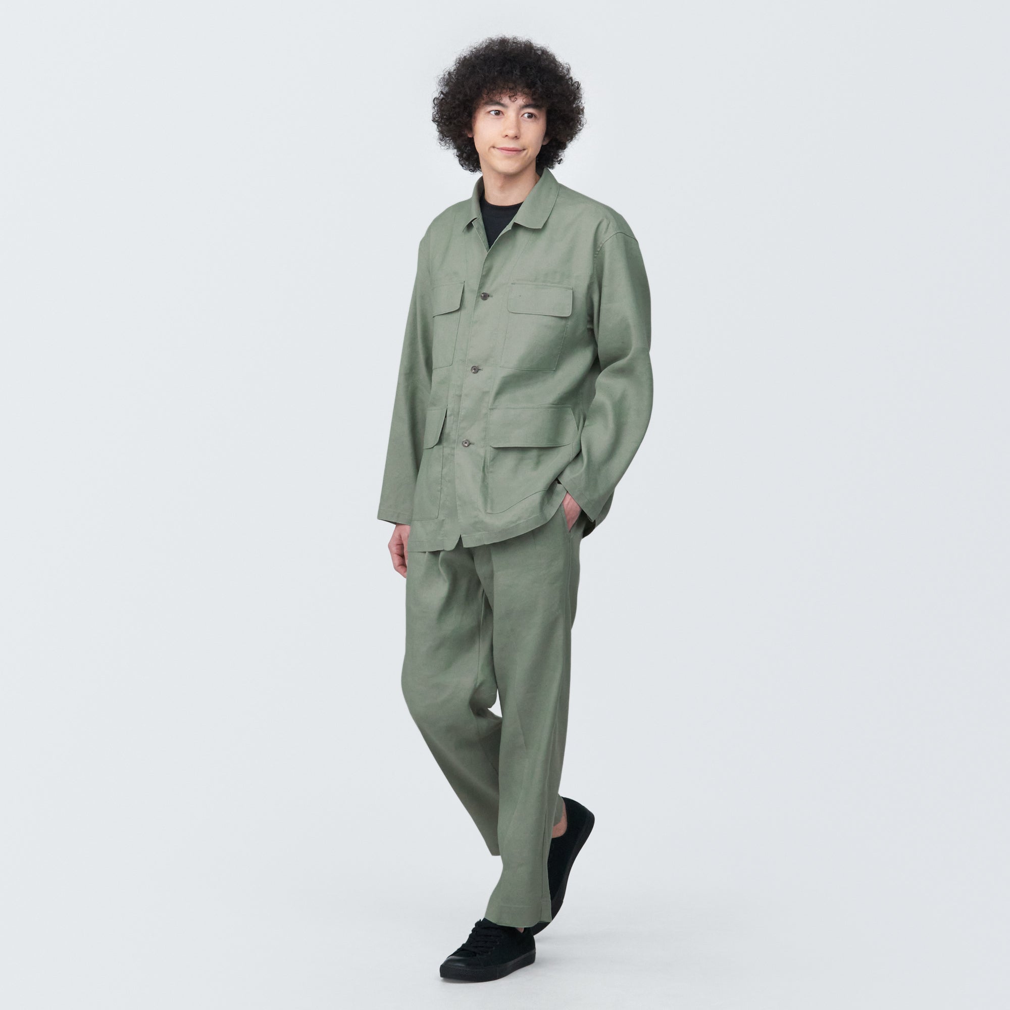 Men's Hemp Blend Shirt Jacket