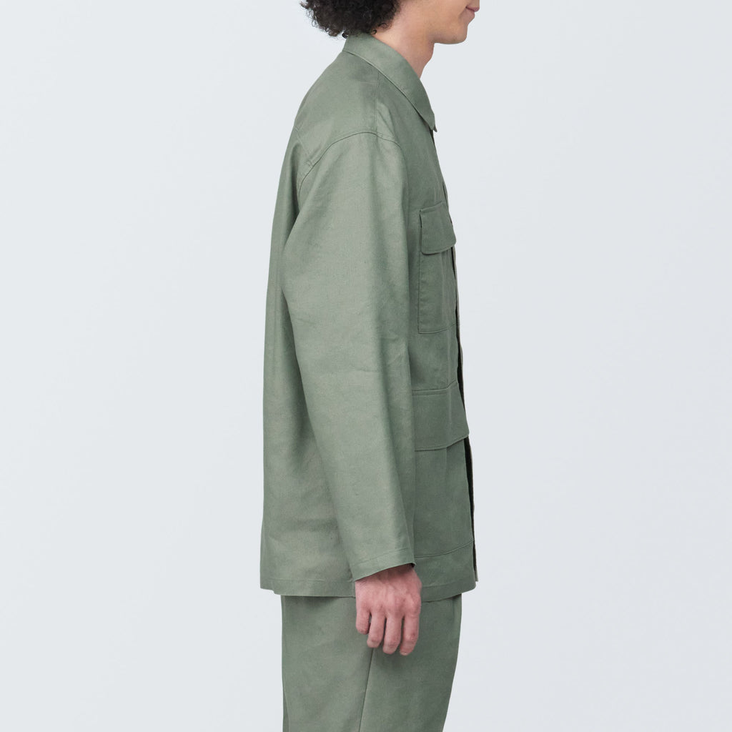 Men's Hemp Blend Shirt Jacket