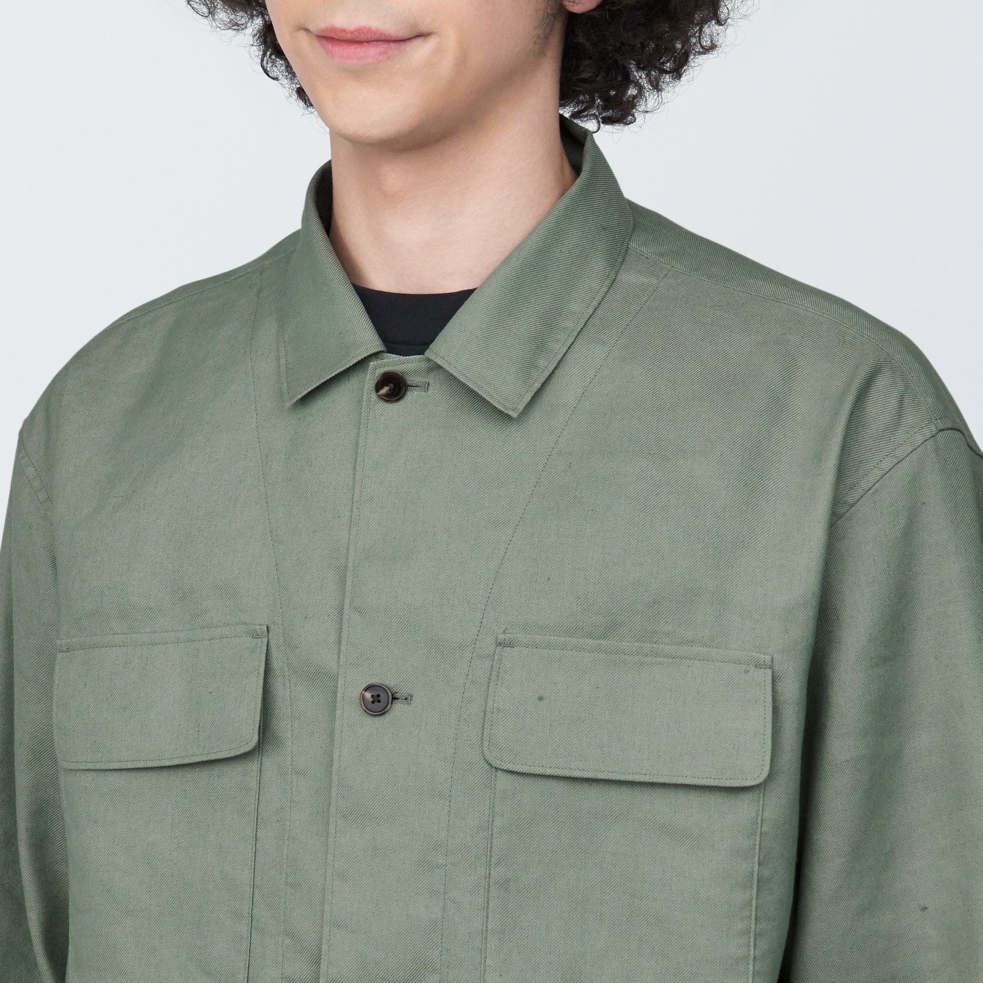 Men's Hemp Blend Shirt Jacket