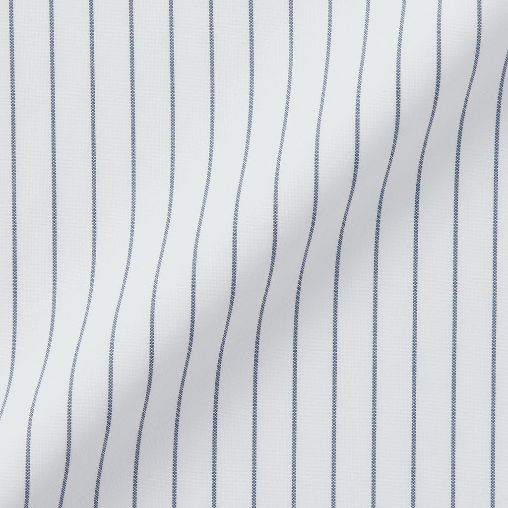 Men's Non-Iron Semi Wide Collar Striped Shirt