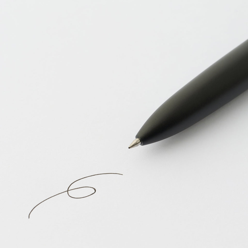 Compact Gel Ink Ballpoint Pen Knock Type 0.5 mm - Black