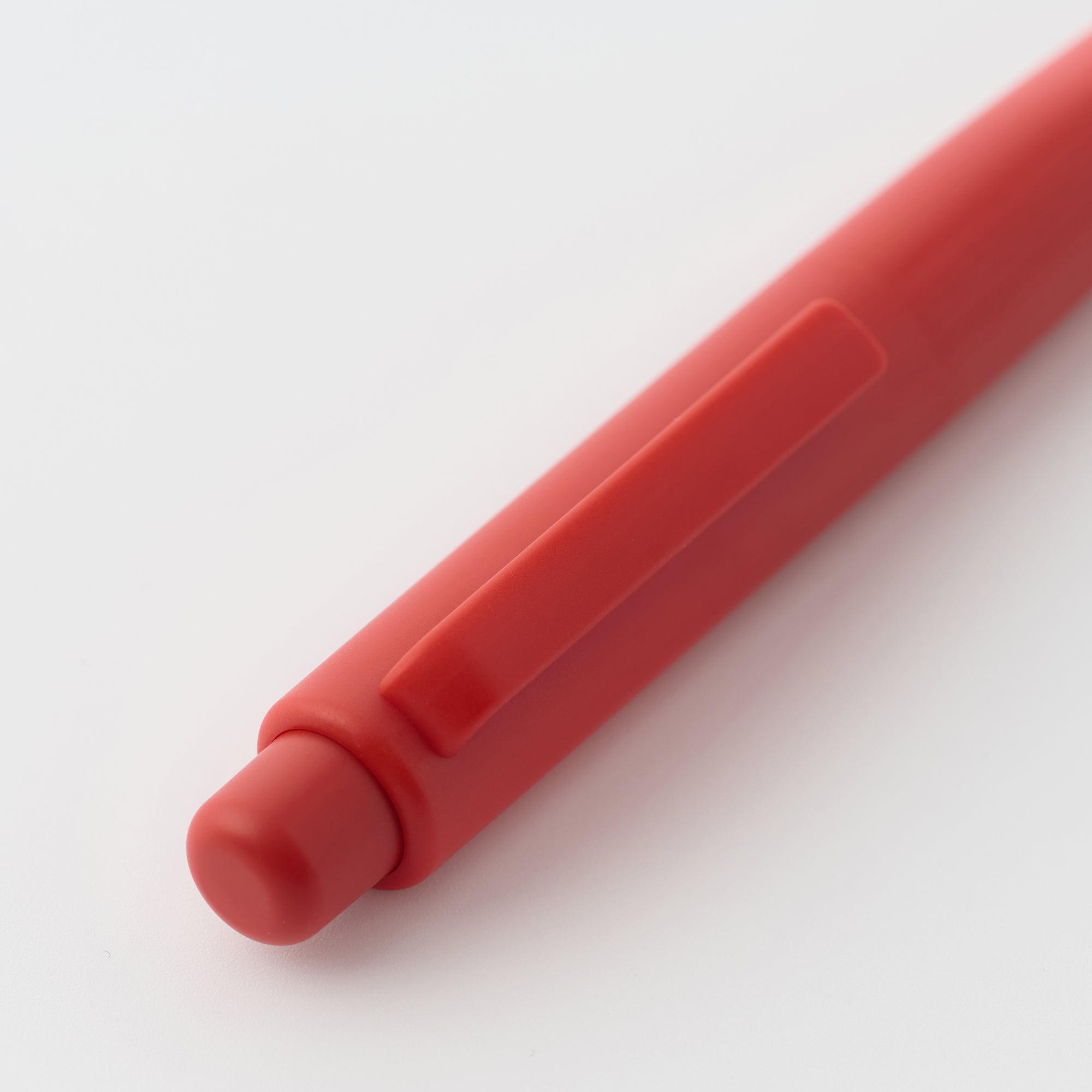 Compact Gel Ink Ballpoint Pen Knock Type 0.5 mm - Red