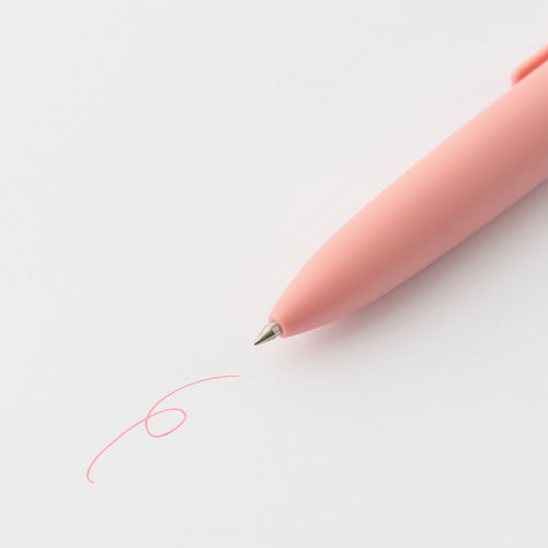 Compact Gel Ink Ballpoint Pen Knock Type 0.5 mm - Pink