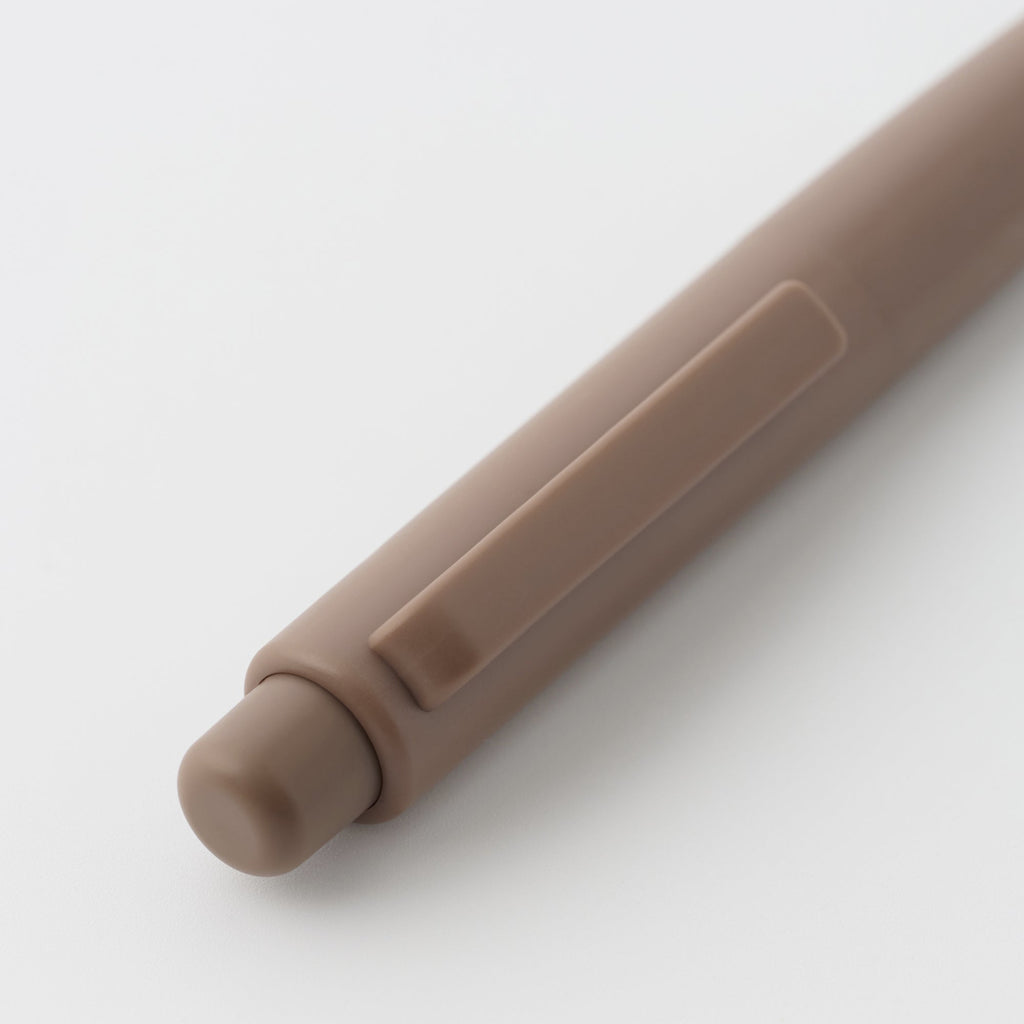 Compact Gel Ink Ballpoint Pen Knock Type 0.5 mm - Brown
