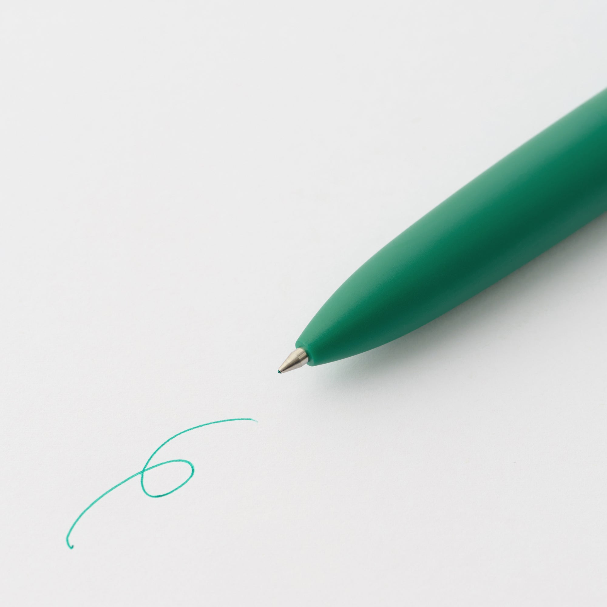 Compact Gel Ink Ballpoint Pen Knock Type 0.5 mm - Green
