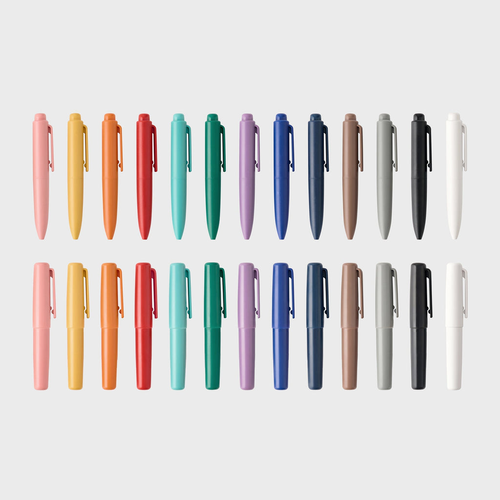 Compact Gel Ink Ballpoint Pen Knock Type 0.5 mm - Purple