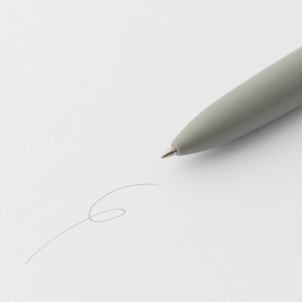 Compact Gel Ink Ballpoint Pen Knock Type 0.5 mm - Gray