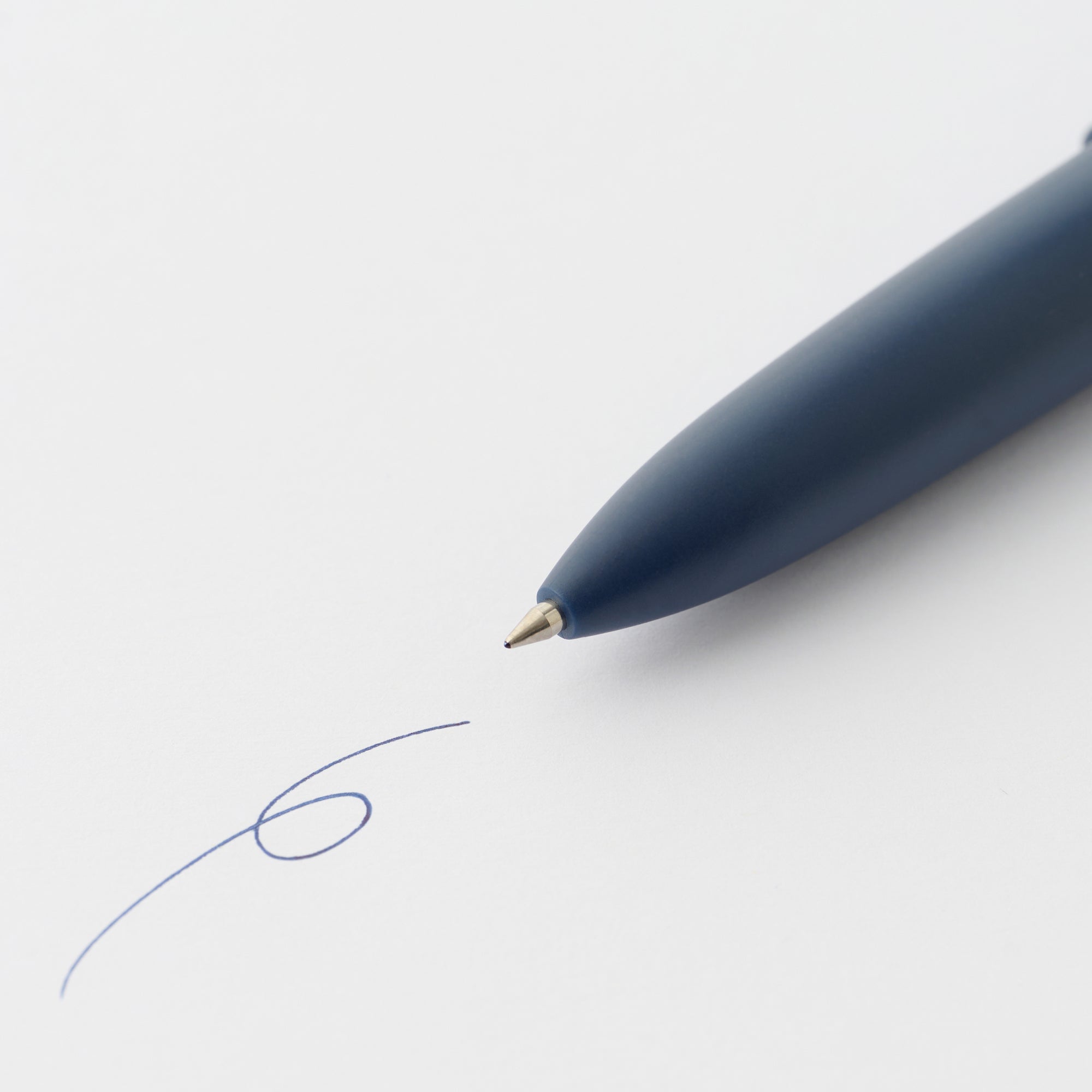Compact Gel Ink Ballpoint Pen Knock Type 0.5 mm - Blue Black