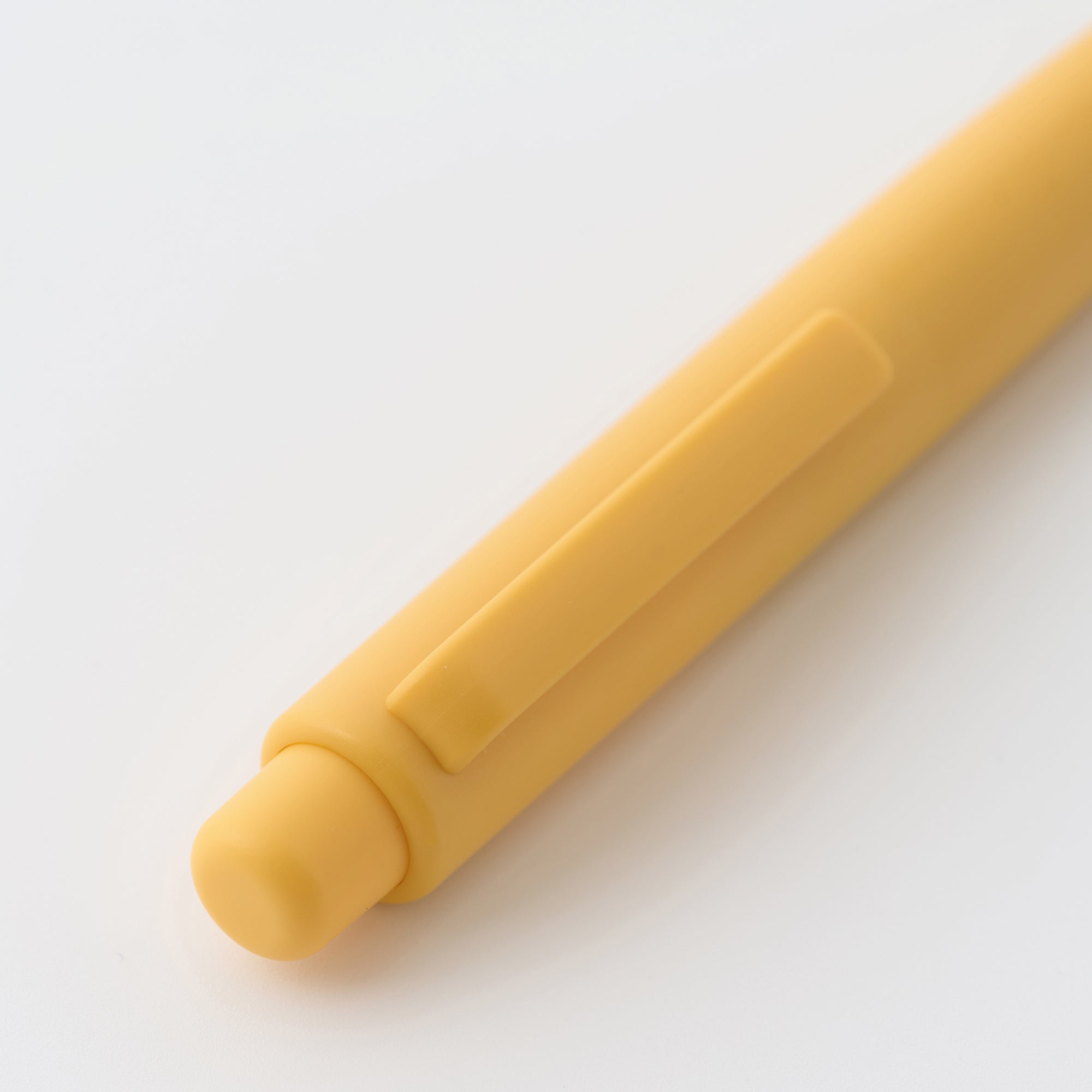 Compact Gel Ink Ballpoint Pen Knock Type 0.5 mm - Yellow