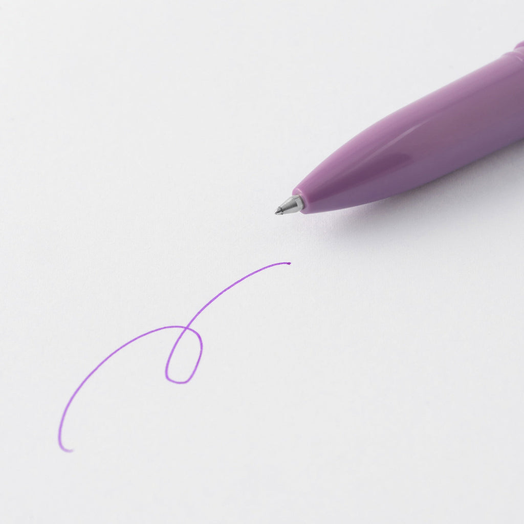 Compact Gel Ink Ballpoint Pen Cap Type 0.5 mm - Purple